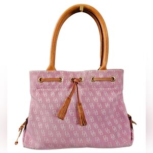 Dooney & Bourke Tassel Tote Satchel Medium Pink.